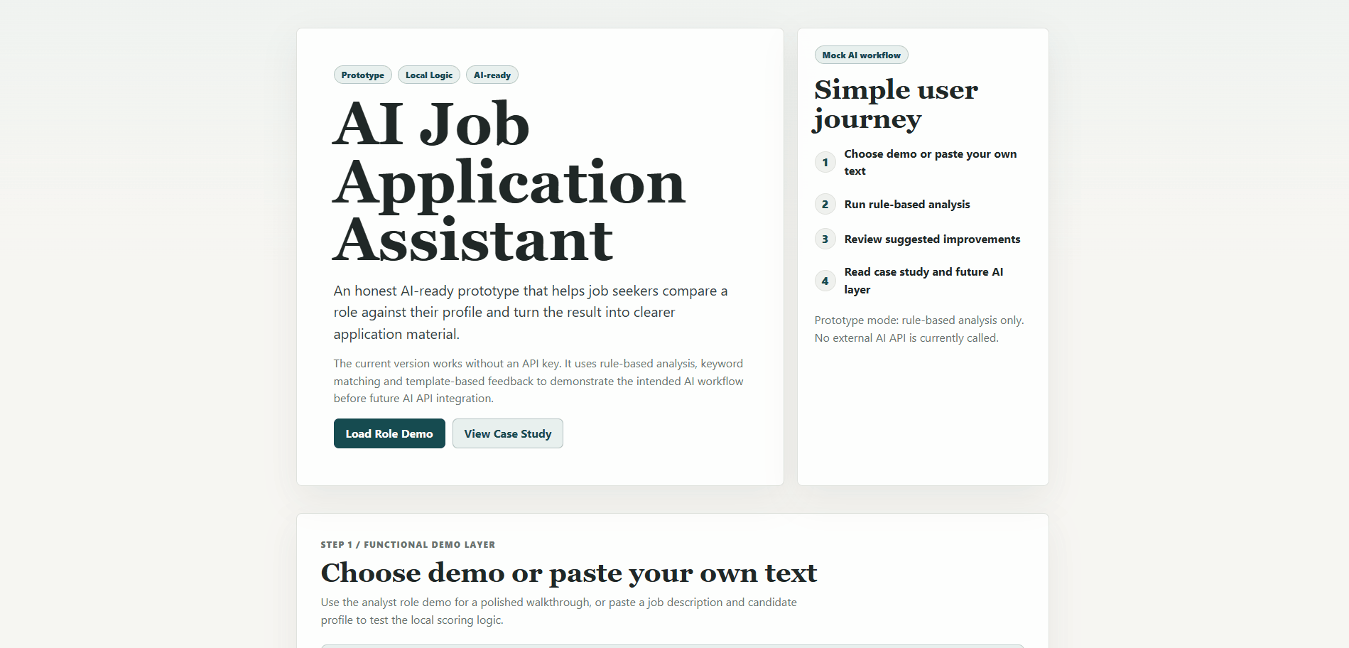 AI Job Application Assistant preview